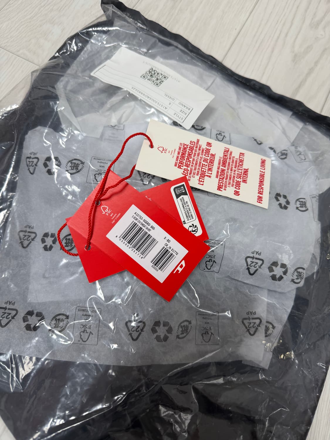 디젤 맨투맨 S (남성 M/L)  (새상품) 상품이미지5