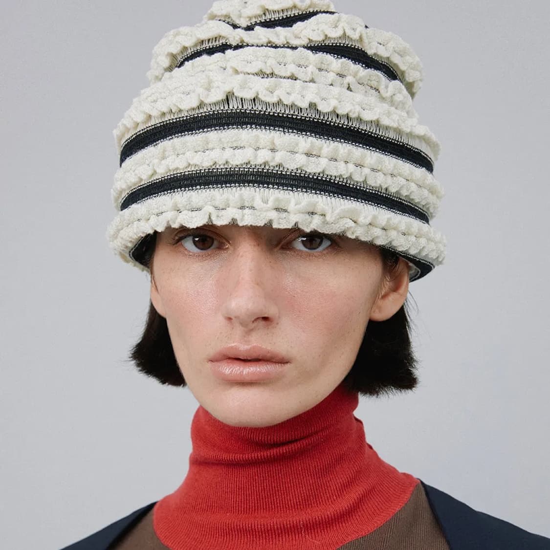 [어썸니즈] SUGARLOAF HAT_STRIPE CREAM 상품이미지3