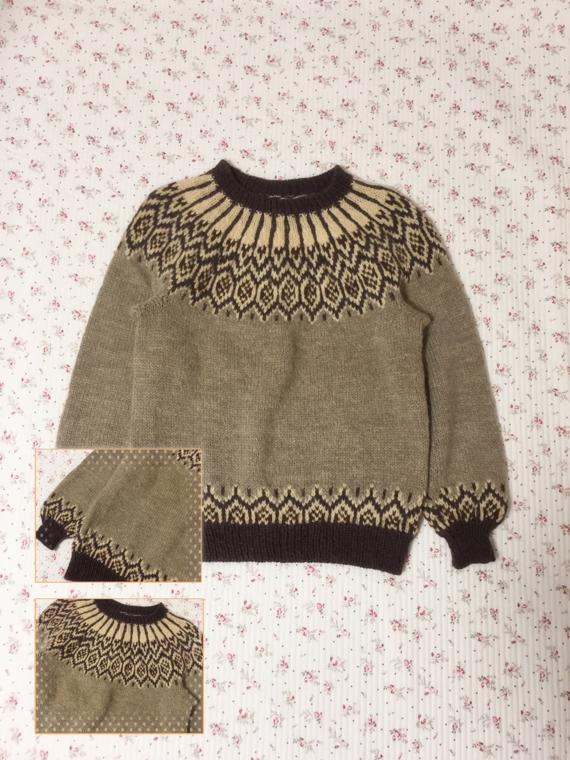 빈티지 모리걸 노르딕 니트 상품이미지1