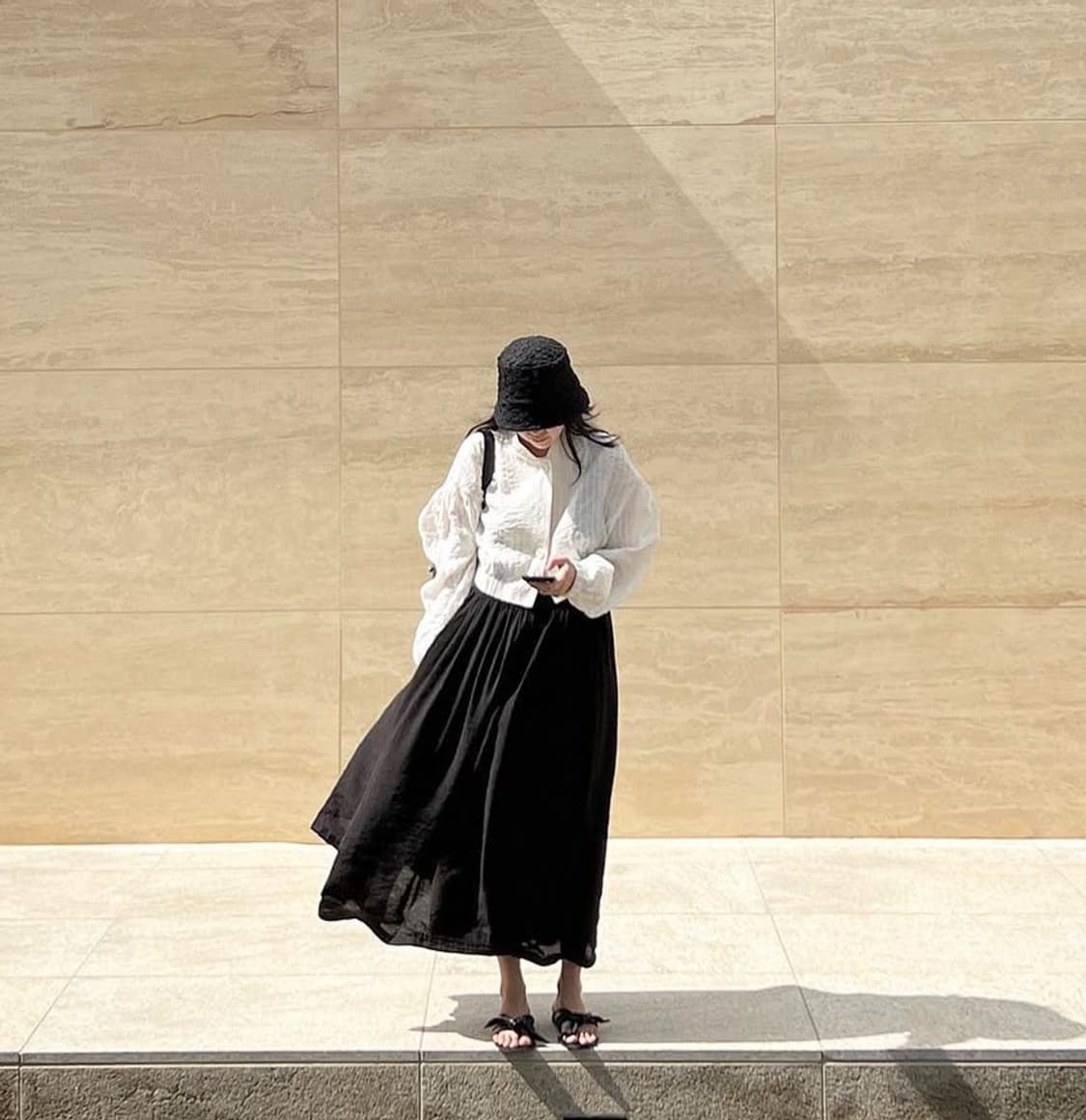 유노이아 슬리브리스 핀턱 드레스 상품이미지1