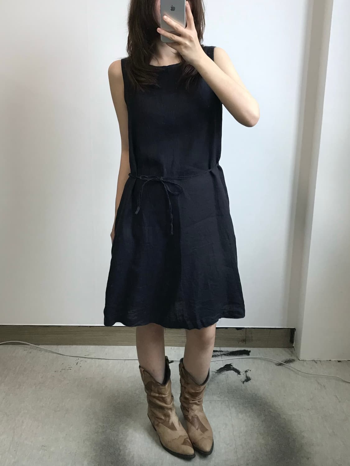 빈티지 린넨 원피스 상품이미지2