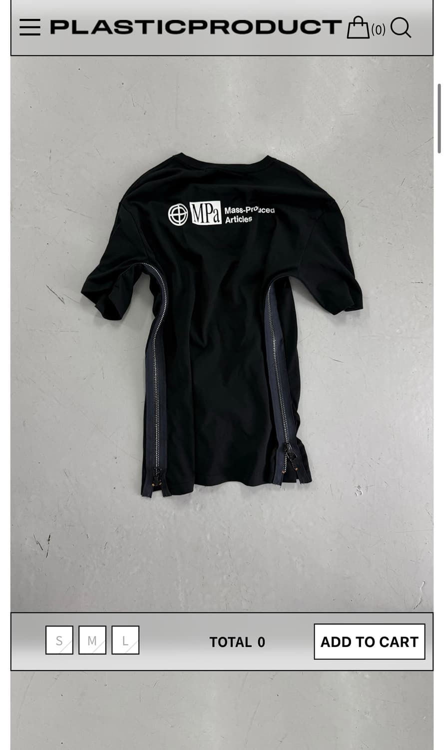 MPa ZIP INSTRUMENT T-SHIRT 02 (BLACK) 상품이미지2