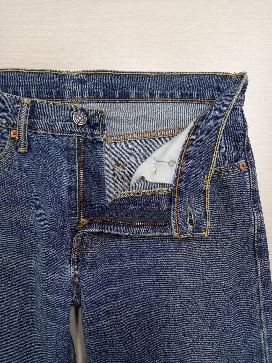 32 리바이스511 약골반 워싱 100%면 슬림일자 진청 32-329 상품이미지7