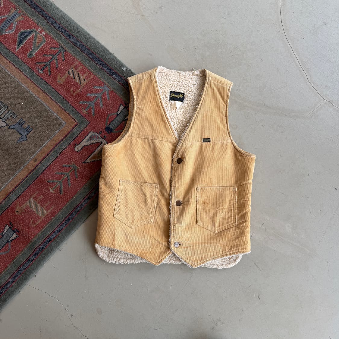 80s 랭글러 코듀로이 쉐르파 베스트 상품이미지2