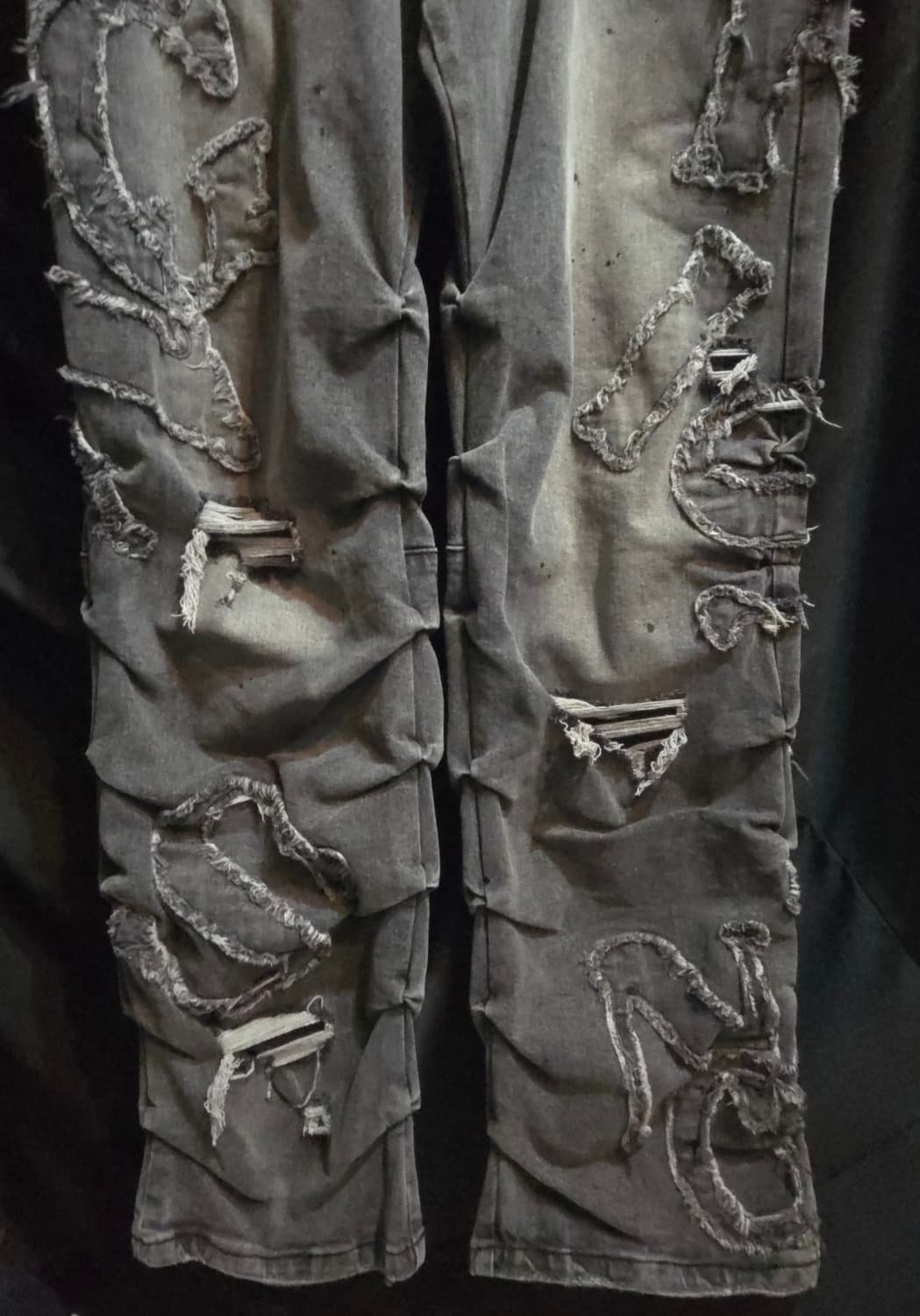 스모크라이즈 디테일 데미지 워싱 데님 상품이미지4