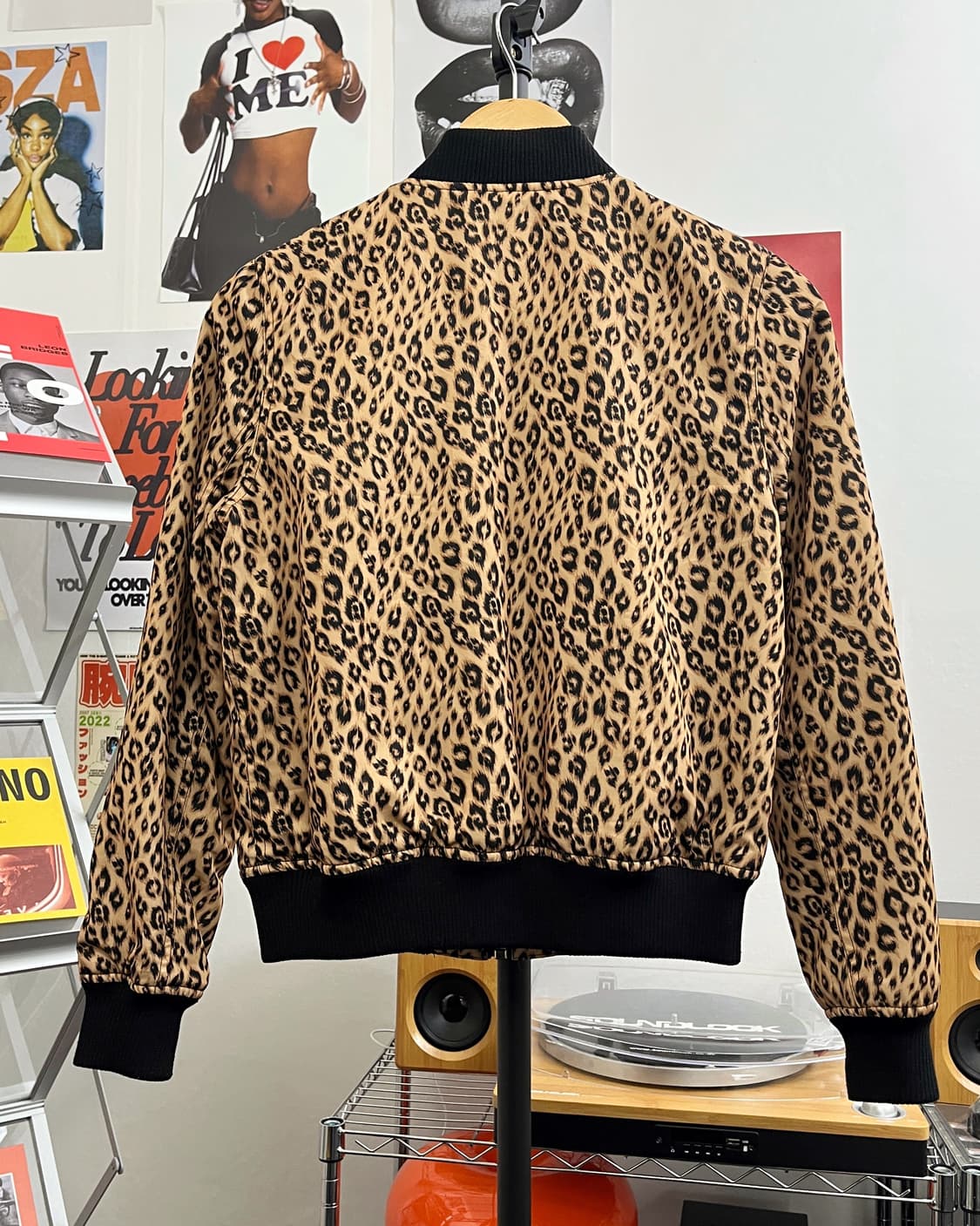 올드 빈티지 레오파드 블루종 자켓 상품이미지7