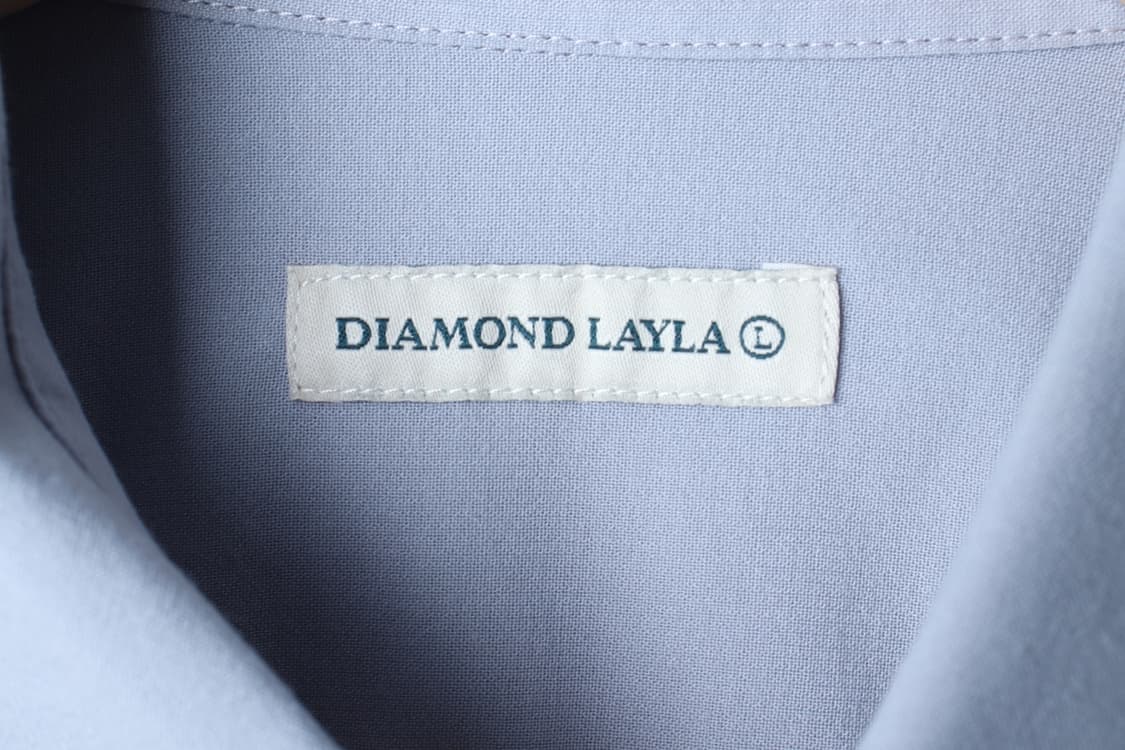 (L-XL) 다이아몬드 레이라 셔츠 남방 투포켓 연블루 무지-H33532 상품이미지5