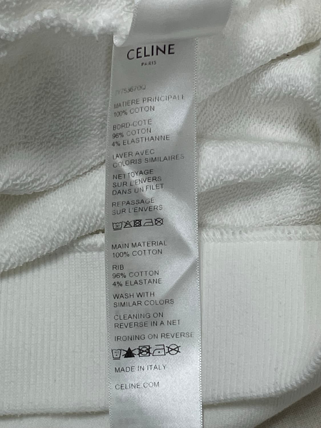 셀린느 그라데이션 레인보우 로고 후드 티셔츠 [m] 상품이미지6