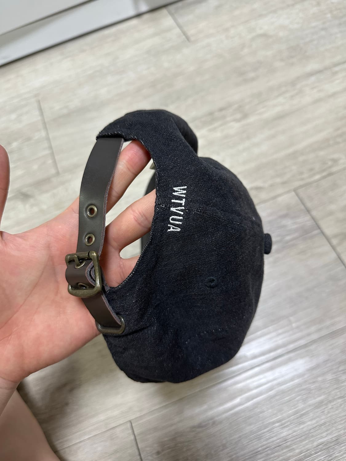 더블탭스 블랙 데님 캡 상품이미지6