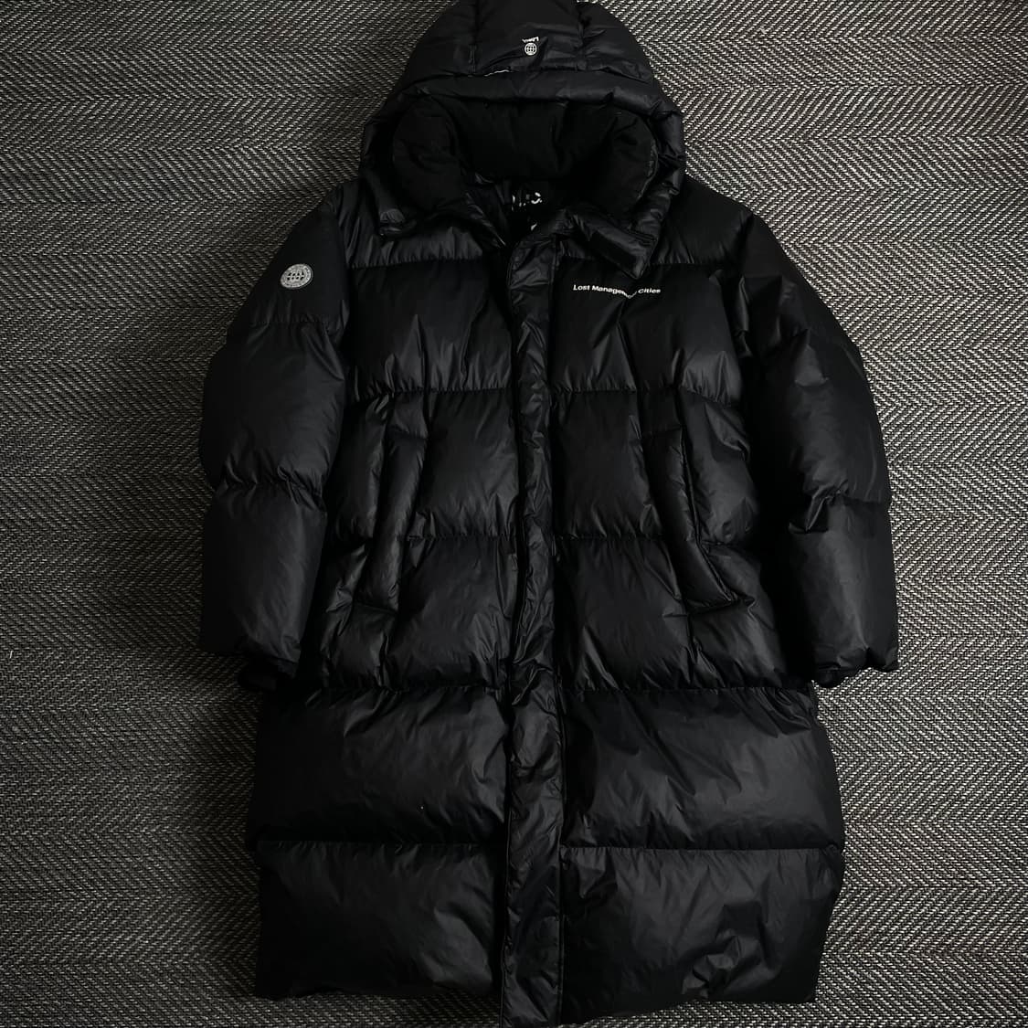 LMC 블랙 박시핏 다운 롱패딩 y 2827 상품이미지2