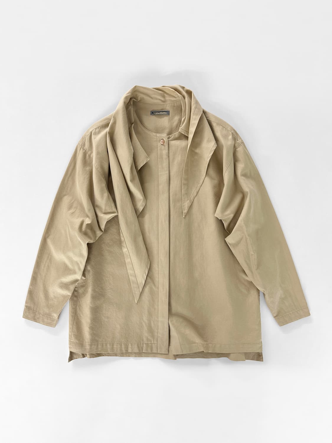 80s 이세이 미야케 드레이프 스카프 셔츠 상품이미지1