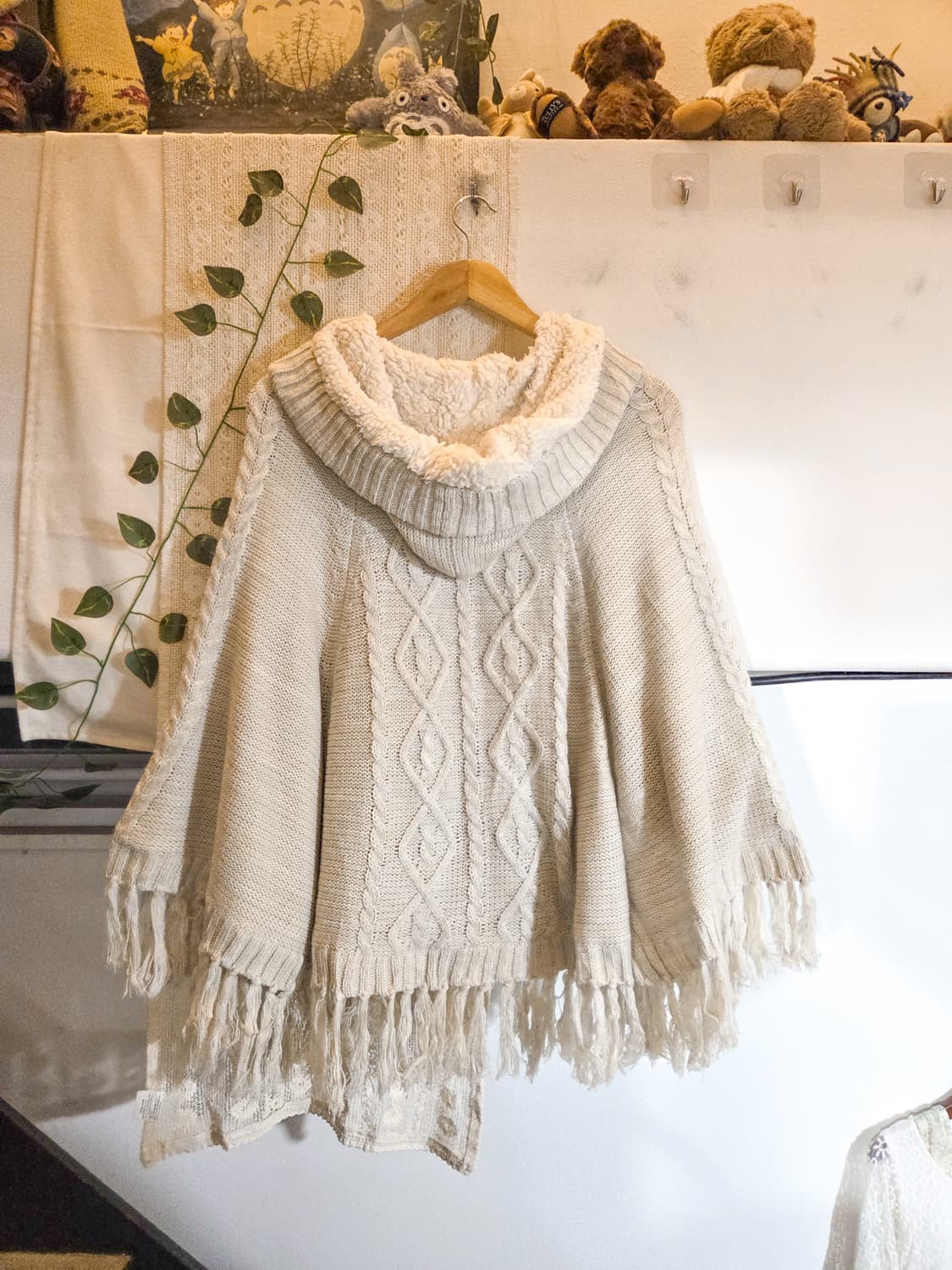 다람쥐 패치 케이프 가디건 상품이미지5