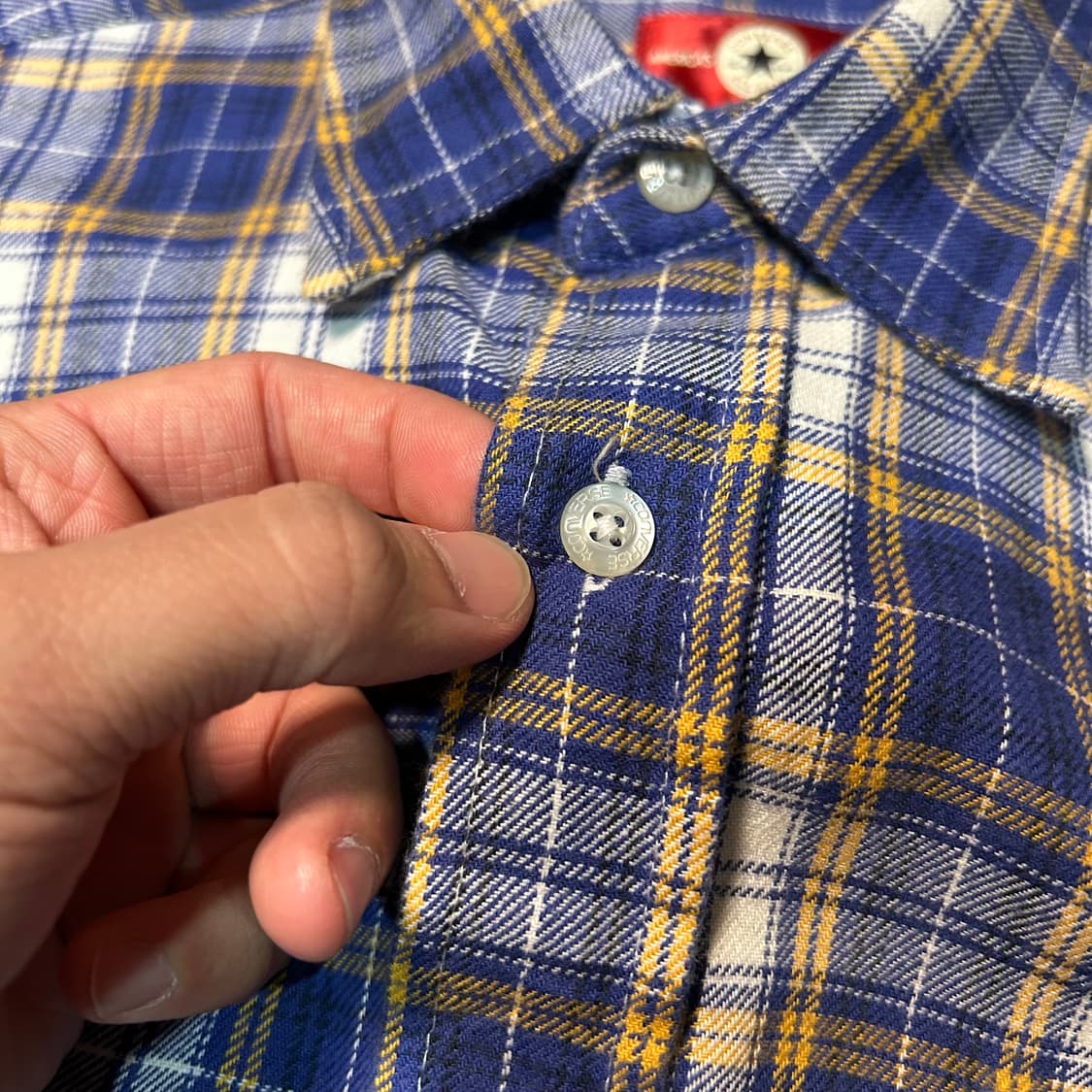 [L] 90s 컨버스 타탄체크 셔츠 상품이미지4