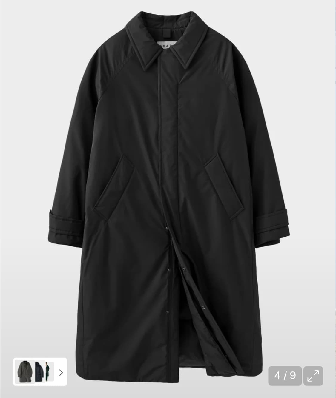 수아레 서스테인 발마칸 코트 패딩 (블랙) 상품이미지1