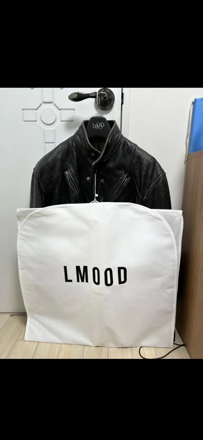 엘무드 / 스모커 카우하이드 바이커 레더자켓 번트 블랙 48 상품이미지2