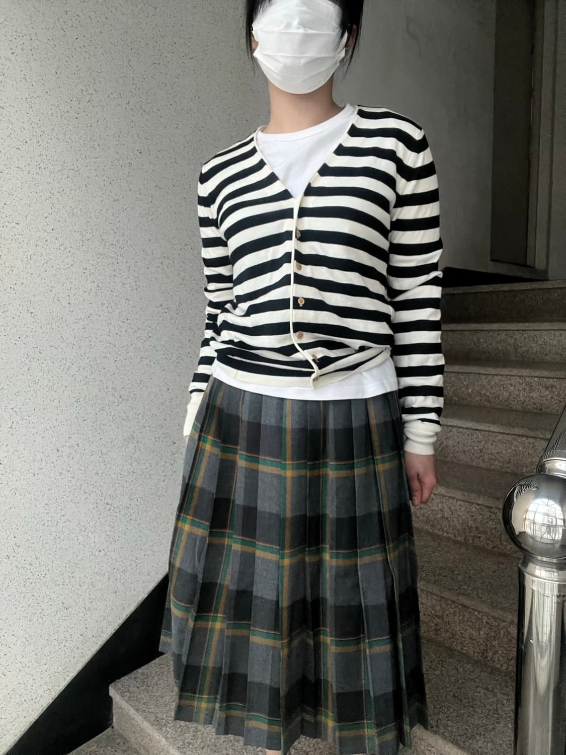 코튼 스트라이프 가디건 상품이미지7