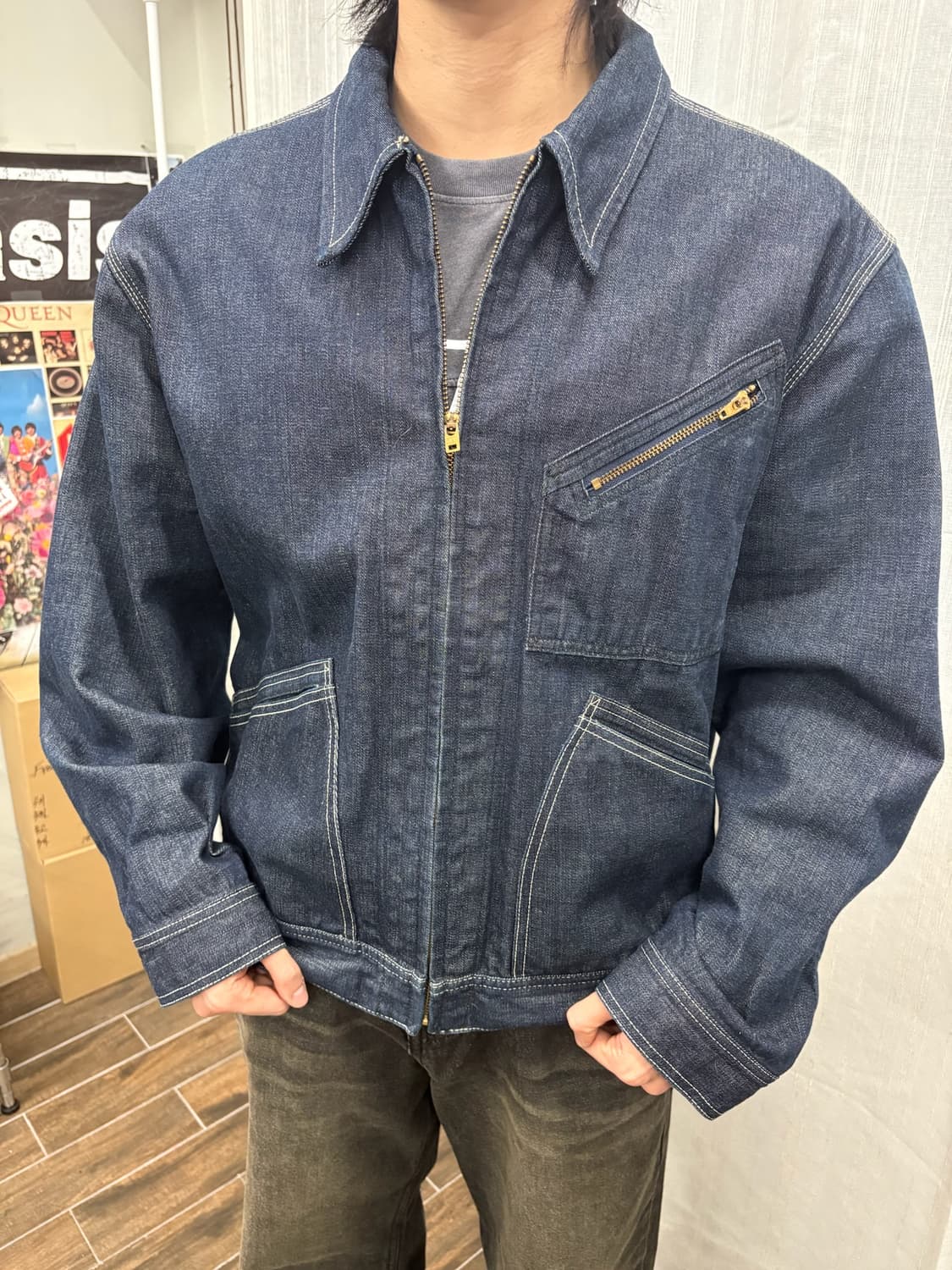 JAPAN FOB WORK 트러커 데님 자켓 상품이미지1