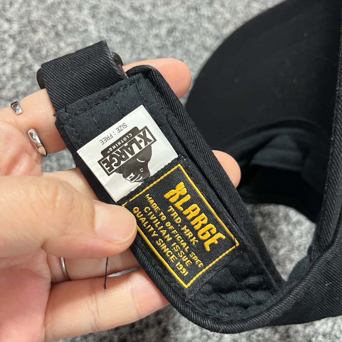 X-LARGE 엑스라지 블랙 썬캡 상품이미지3