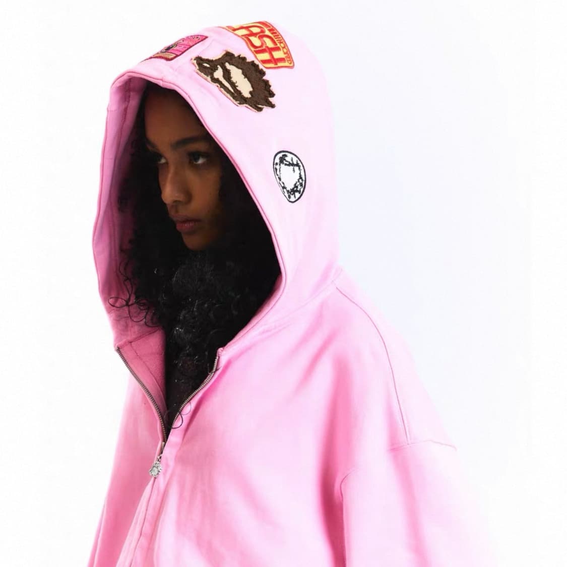 [CASHHOOKED] Pink hoodie zip-up 상품이미지2