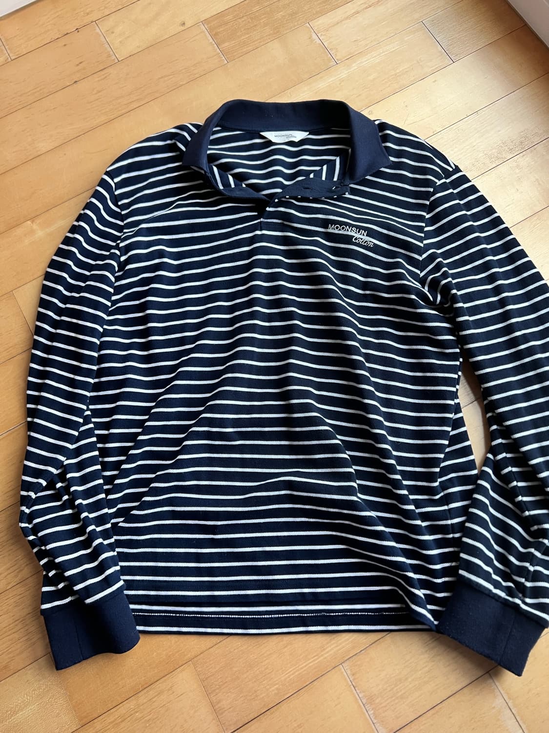 문선 스트라이프 pk 셔츠 L 상품이미지1