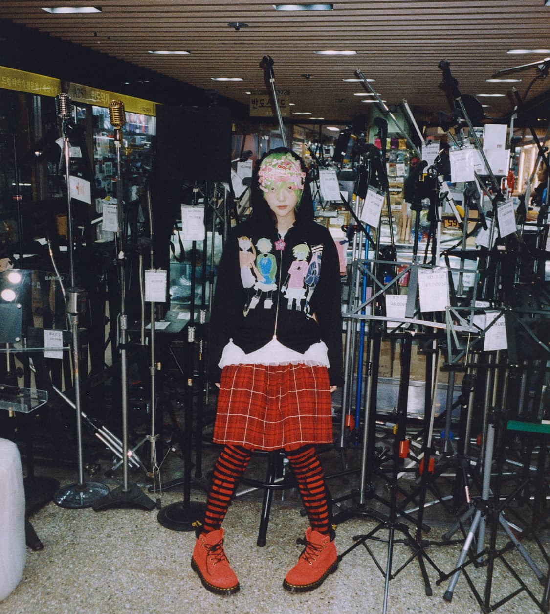 엔젤레이스후디집업 블랙 라지 상품이미지2