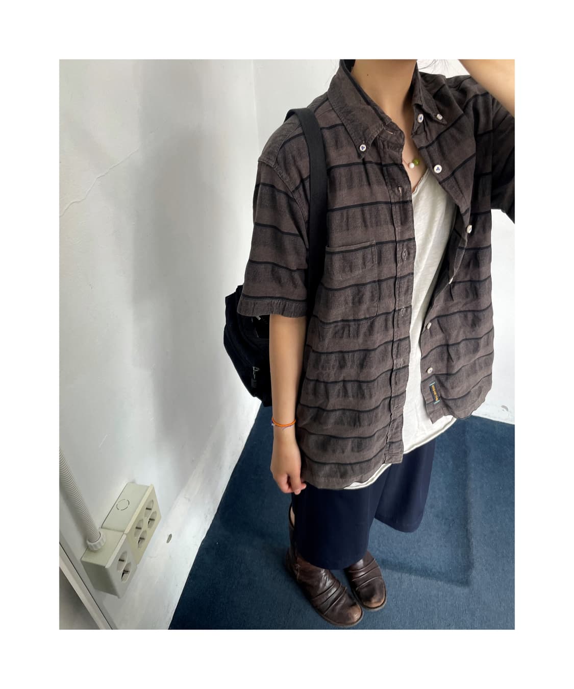 Volume stripe H/S shirt 상품이미지1