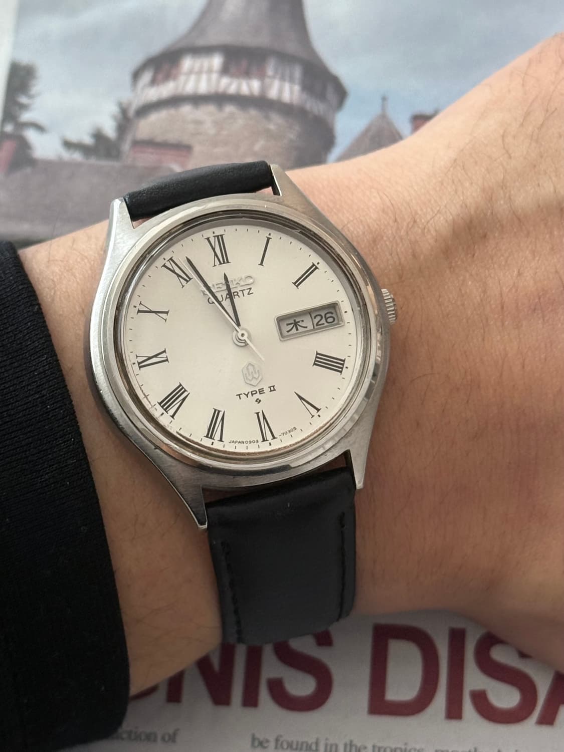 세이코 Seiko TYPE II 쿼츠 로만 인덱스 데이데이트 상품이미지6