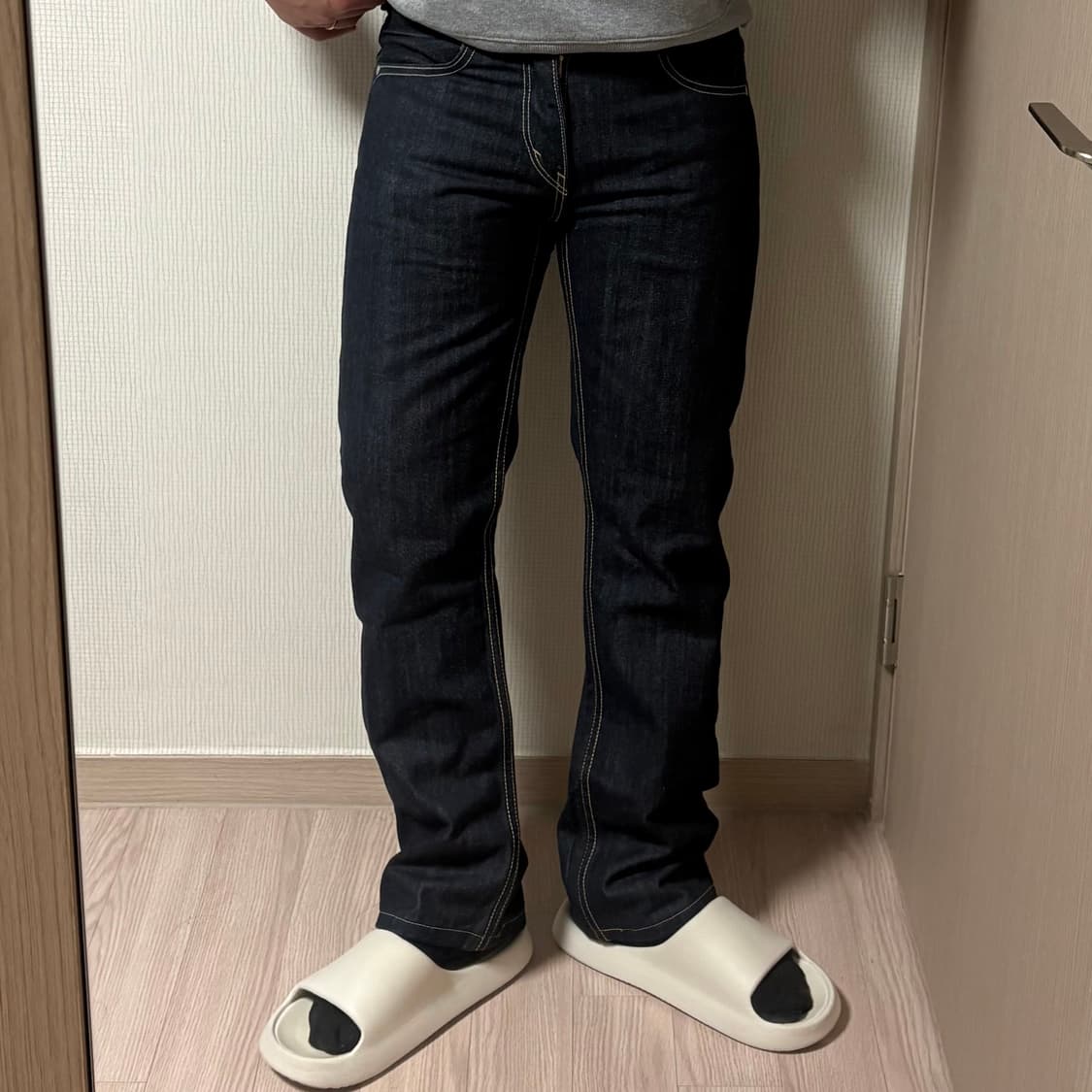정품 리바이스 523 스트레이트 스티치 진 생지 데님팬츠 청바지 30인치 상품이미지1
