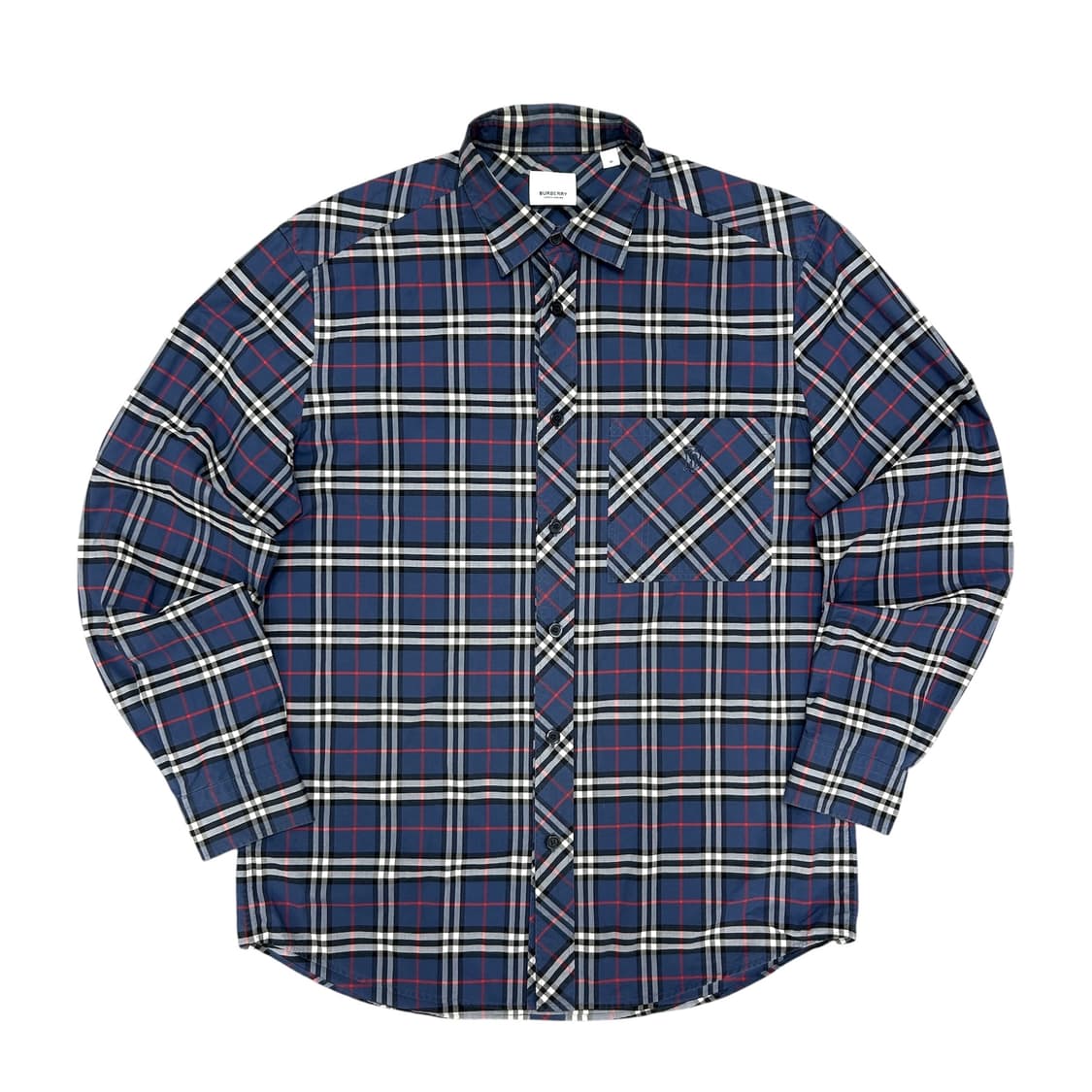 버버리 신형 TB로고 스케일 체크셔츠(M) 상품이미지1