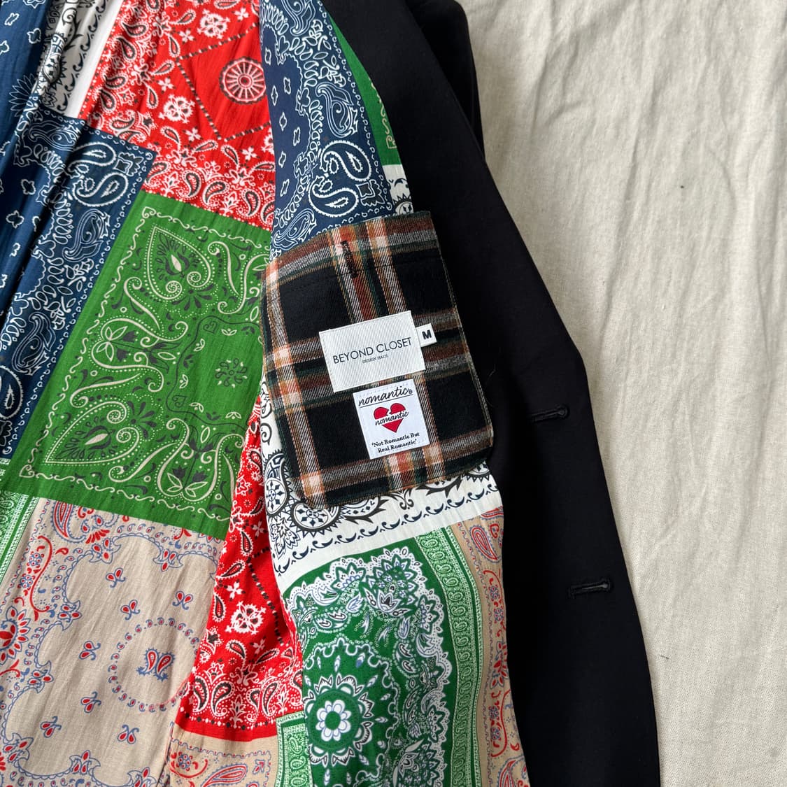 비욘드 클로젯 금장 페이즐리 블레이저 자켓 M 상품이미지6