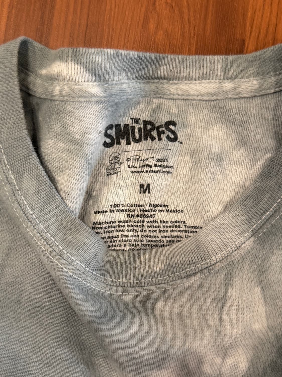 Smurfs 스머프 타이다이 카툰 반팔 티셔츠 상품이미지8