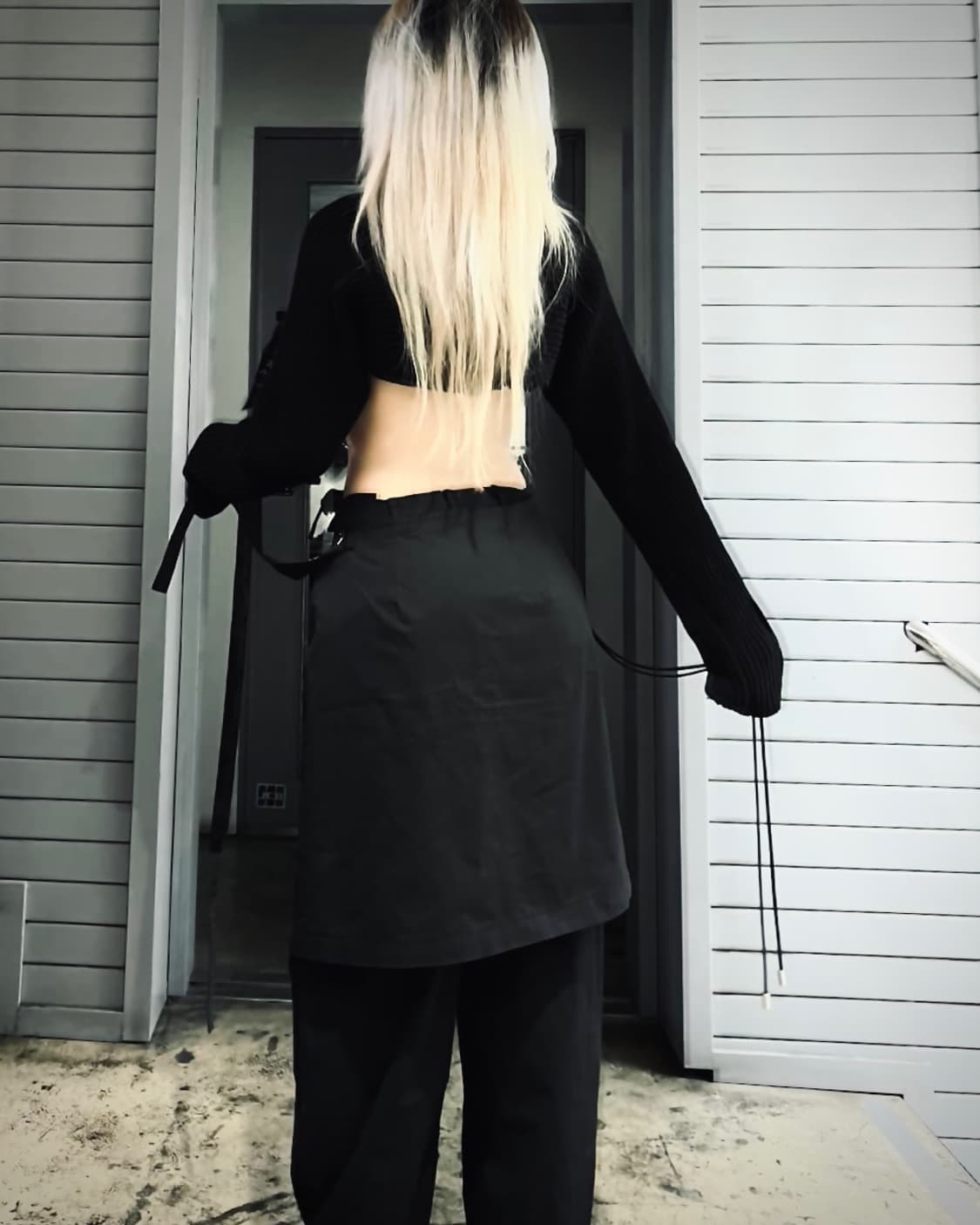 혜인 서 스트랩 스커트 레이어드 팬츠 상품이미지6