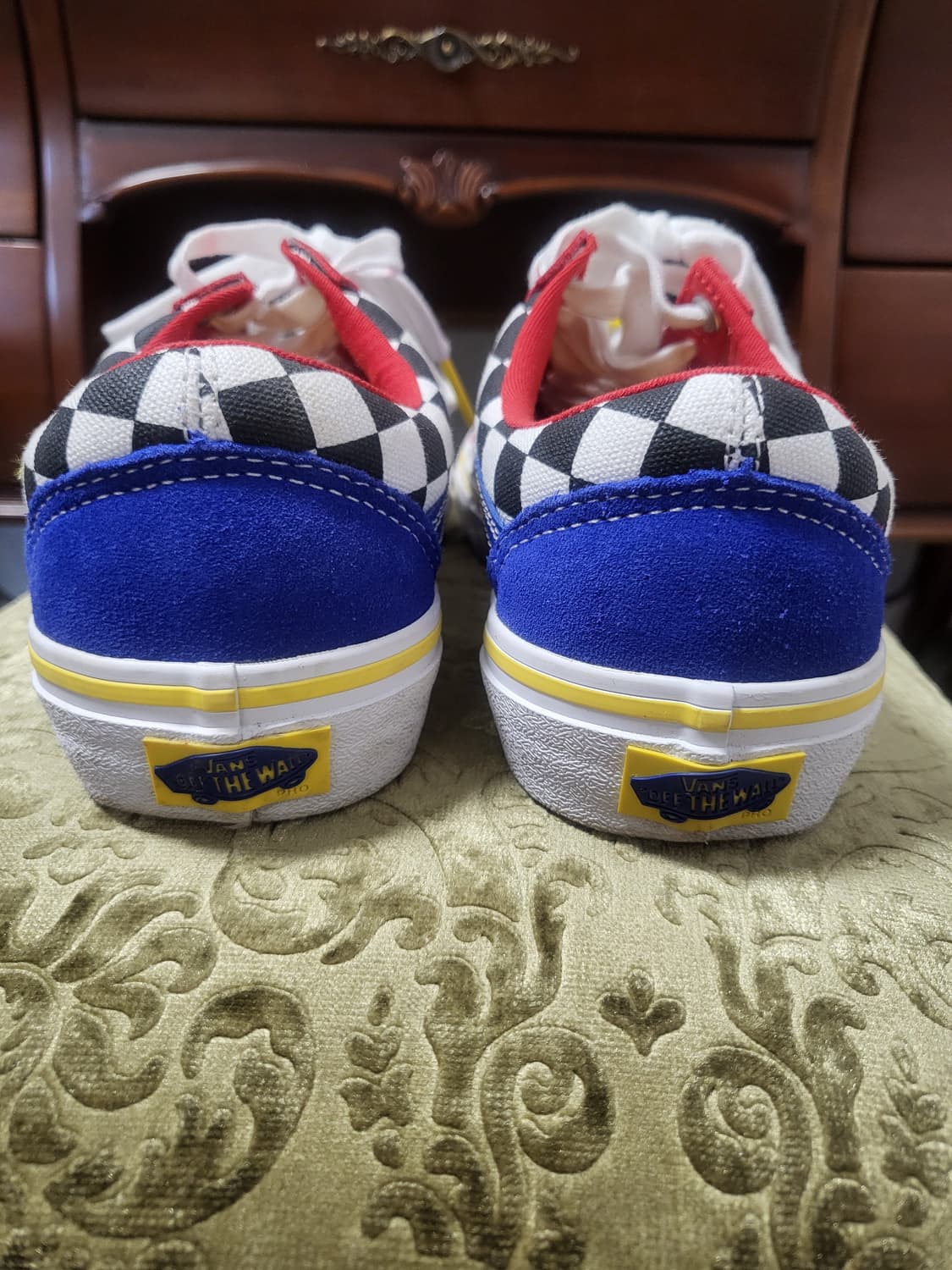 반스 올드스쿨프로 레드체커 블루  × 브라이튼 조이너  상품이미지3