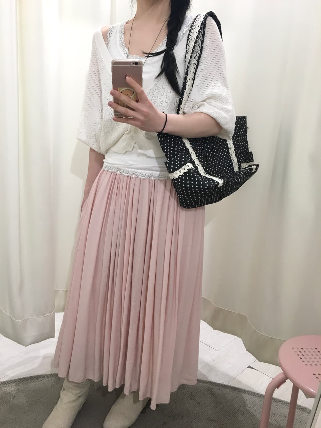 summer pink sop skirt 상품이미지5
