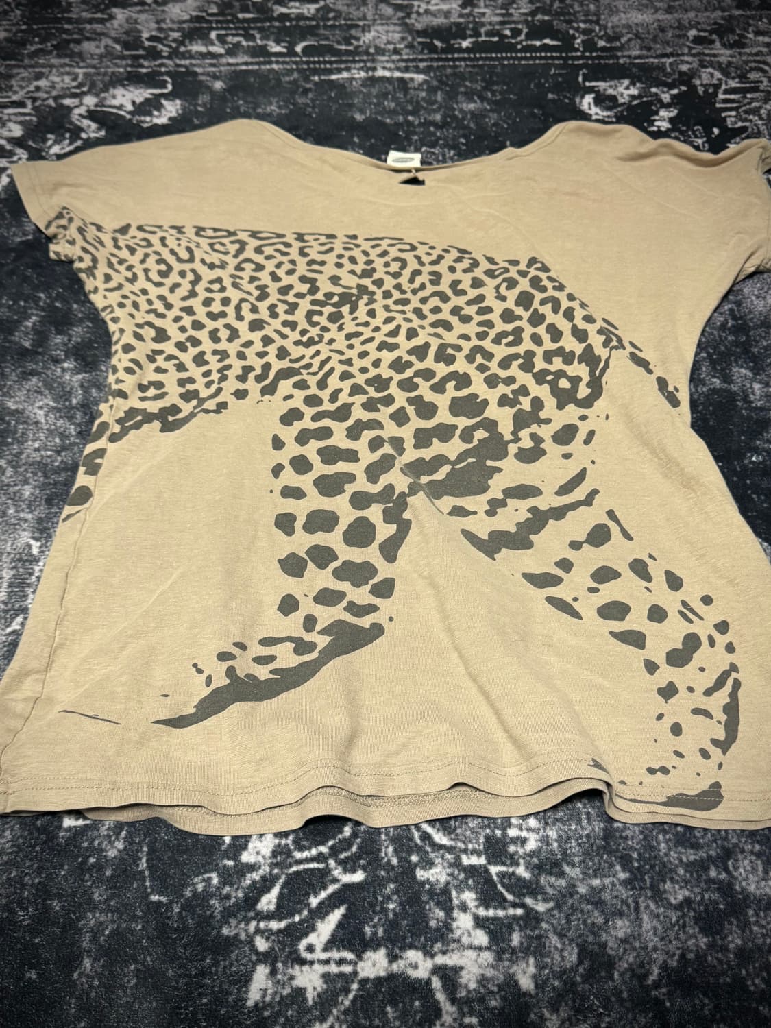 Leopard print slim t-shirt 상품이미지4