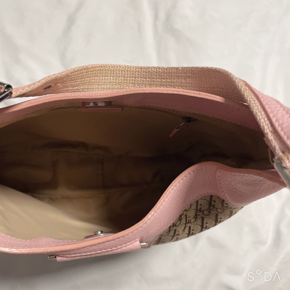 디올 오블리크 핑크 숄더백 상품이미지7