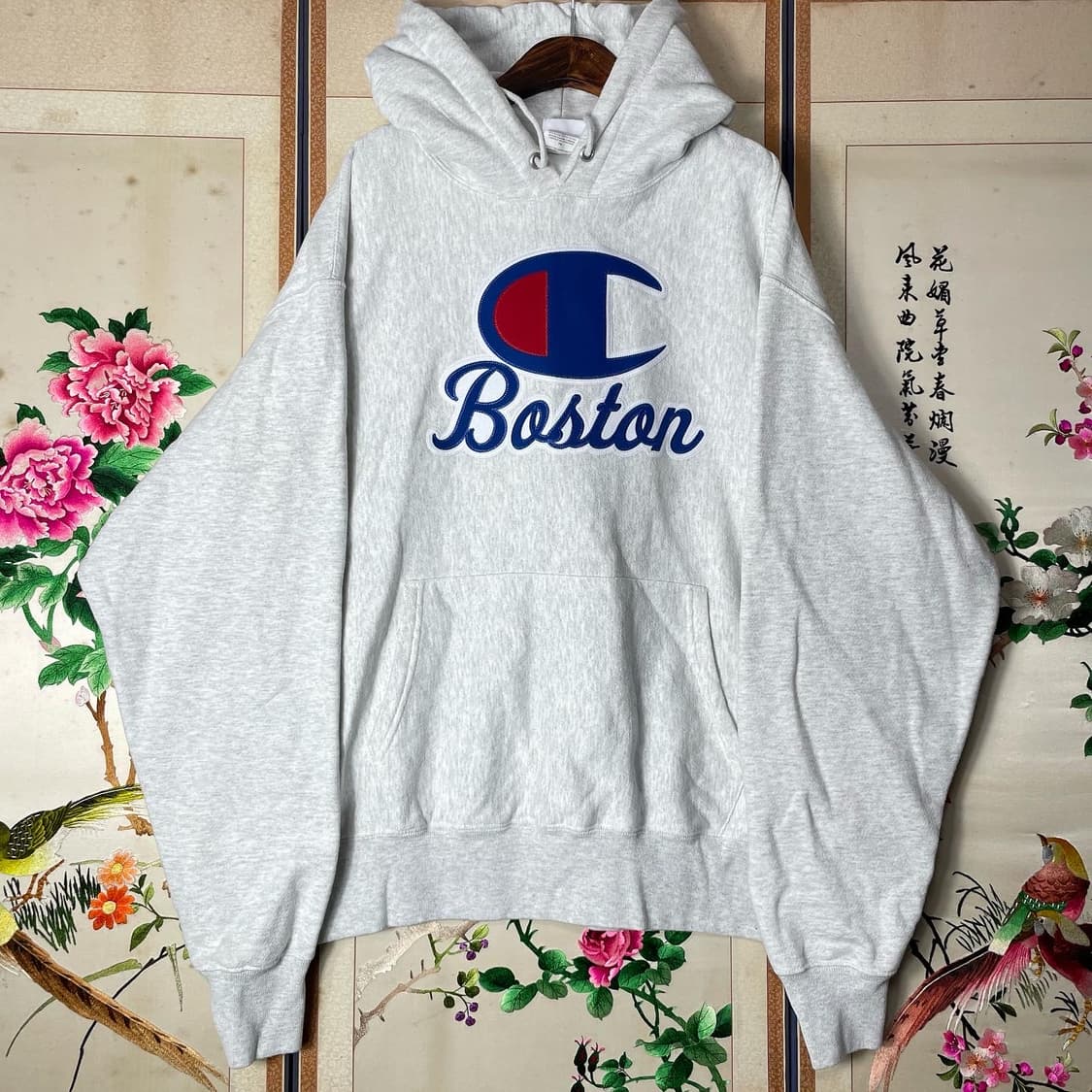 챔피온 리버스위브 빅로고 후드티 상품이미지1