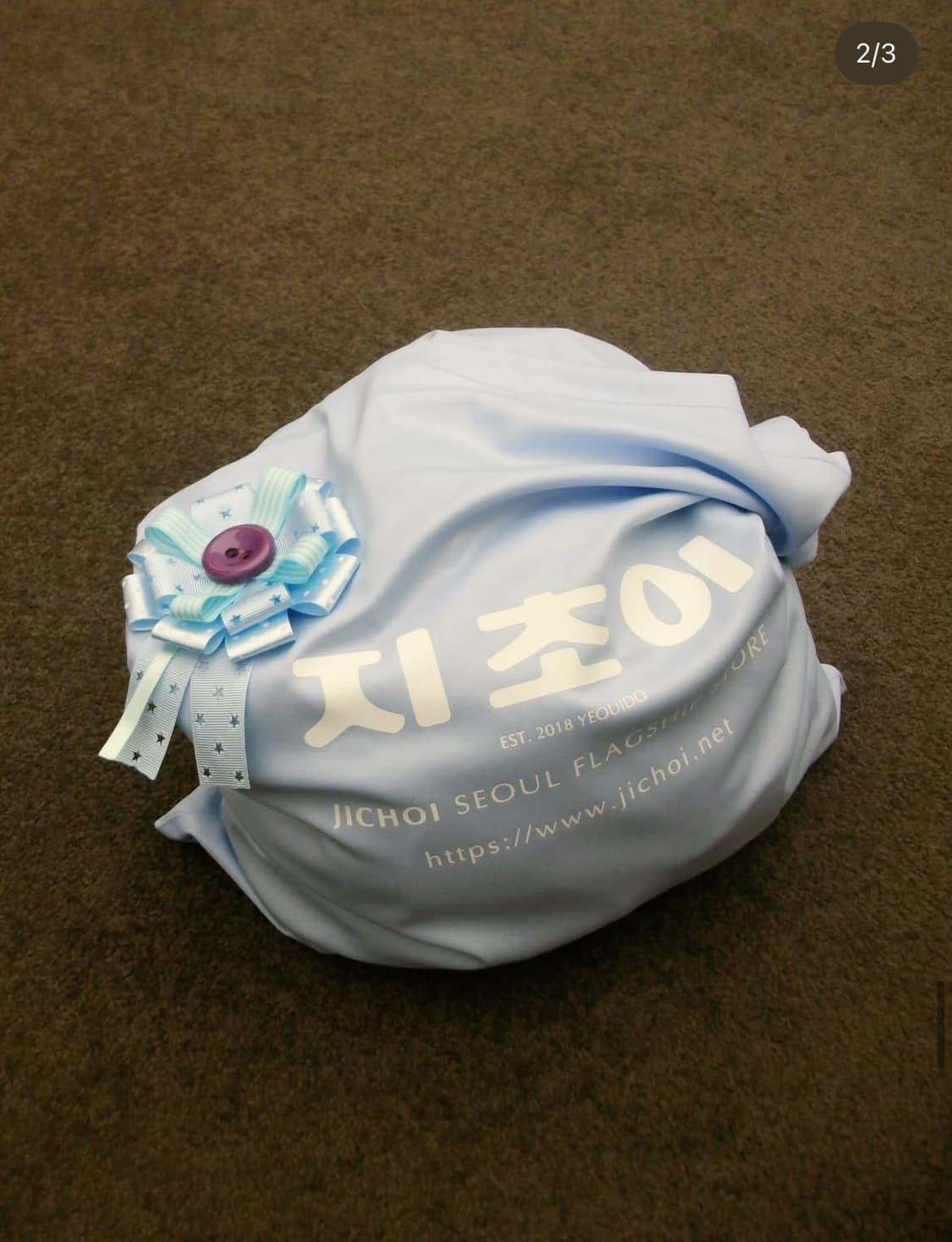 지초이 쇼퍼백 하늘색 상품이미지1