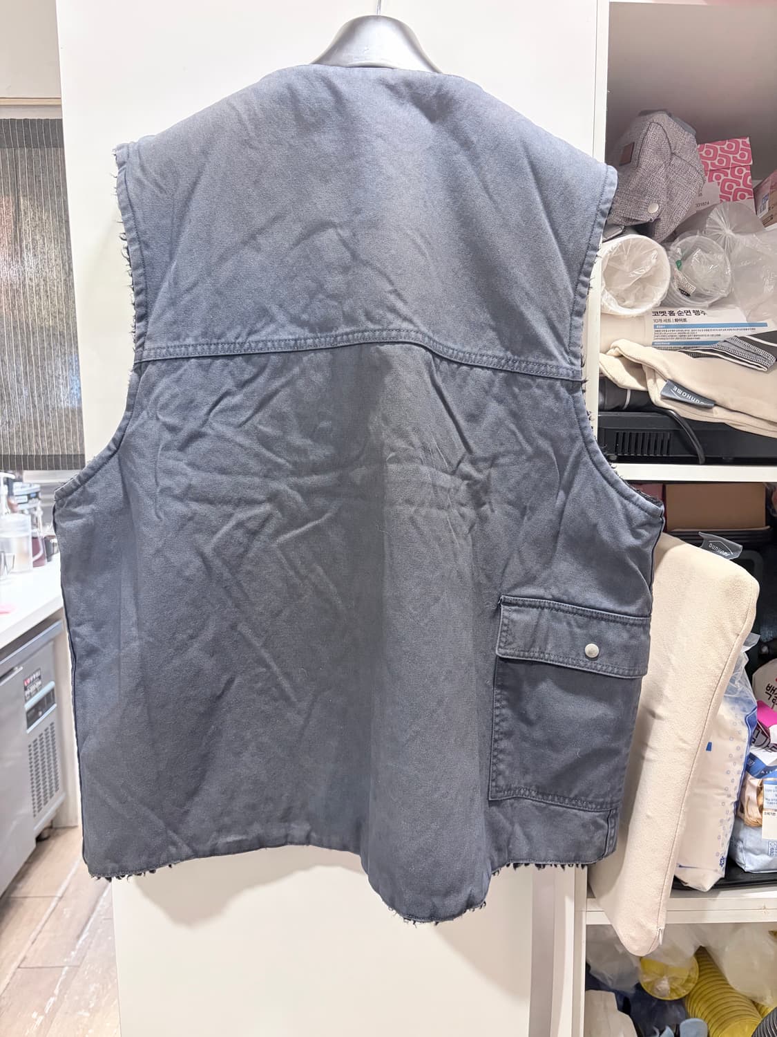 아나크로놈 AN385 REVERSIBLE DUCK VEST 'BLACK' 상품이미지2