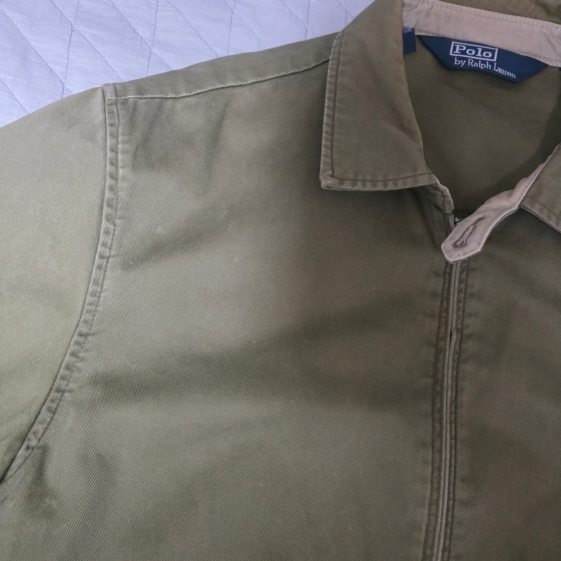 [L] 00s 빈티지 랄프로렌 올드 폴로 코튼 해링턴 스윙탑 자켓 상품이미지5
