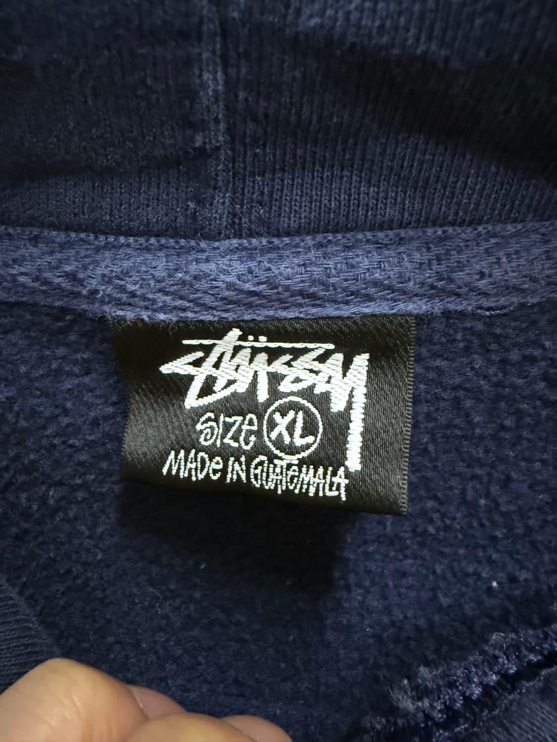 스투시 네이비 후드티 상품이미지3