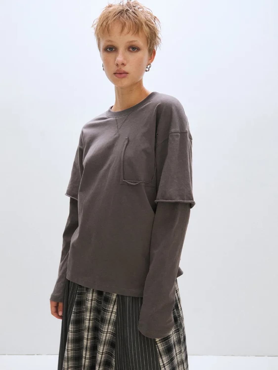 플리즈프로젝트 레이어드 롱 슬리브 긴팔티셔츠 상품이미지3