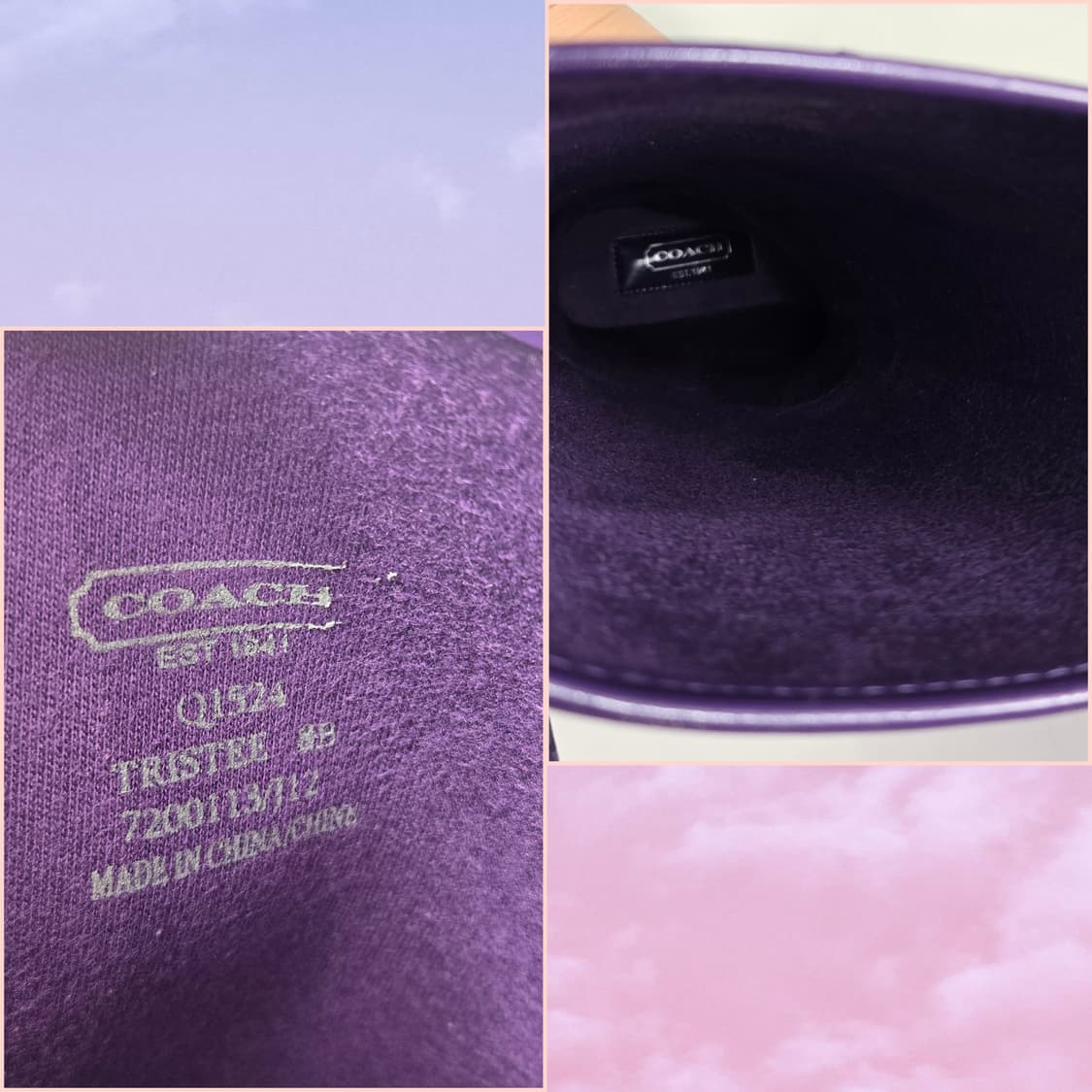 COACH 코치 레인 부츠 장화 8B 245-250 신발 정품 상품이미지9