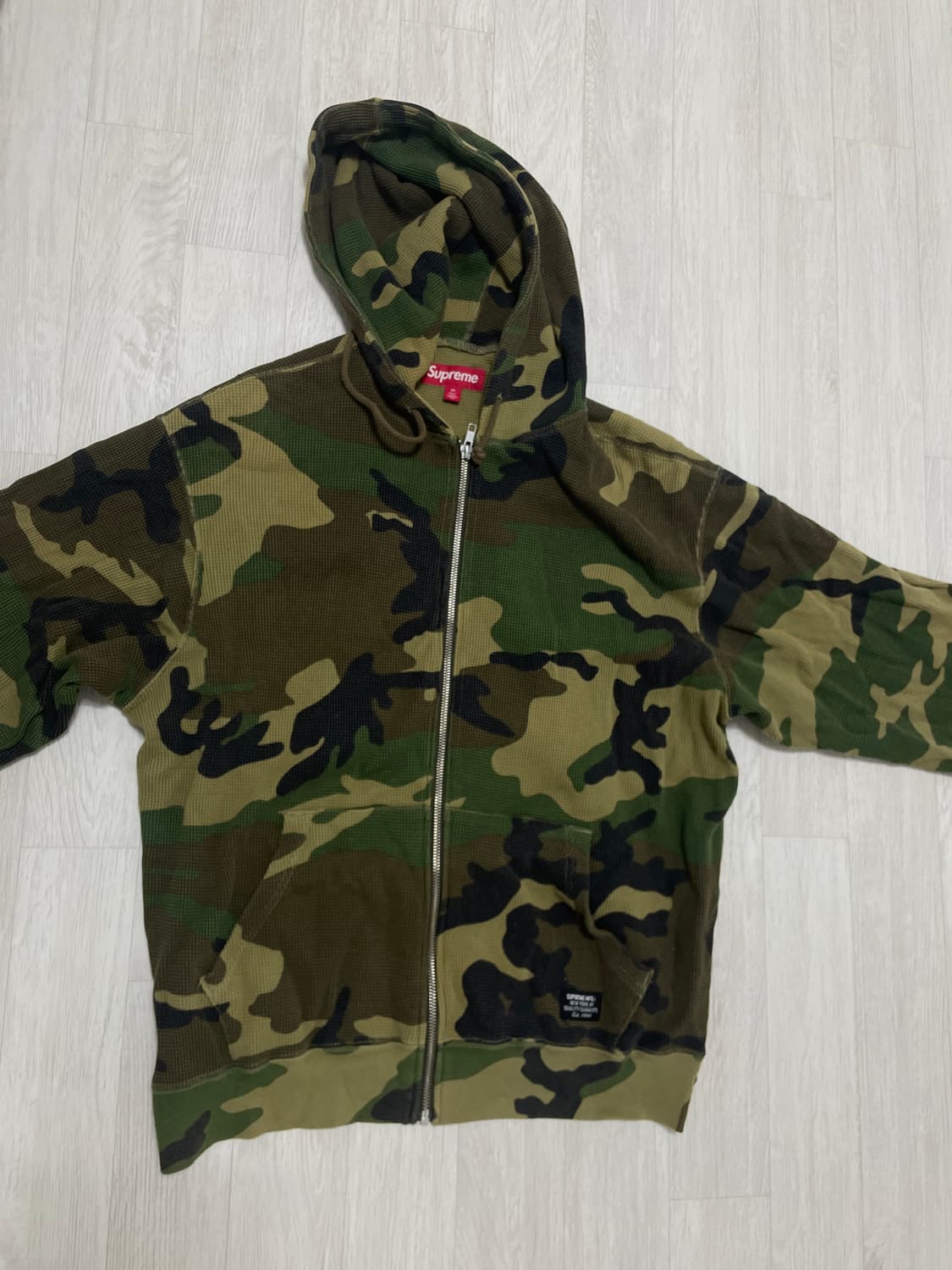 [M]슈프림 후드 집업 써멀 우드랜드 상품이미지1
