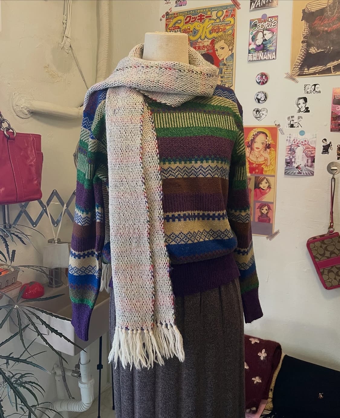 아이보리 멜란지 머플러 [무배] 상품이미지2