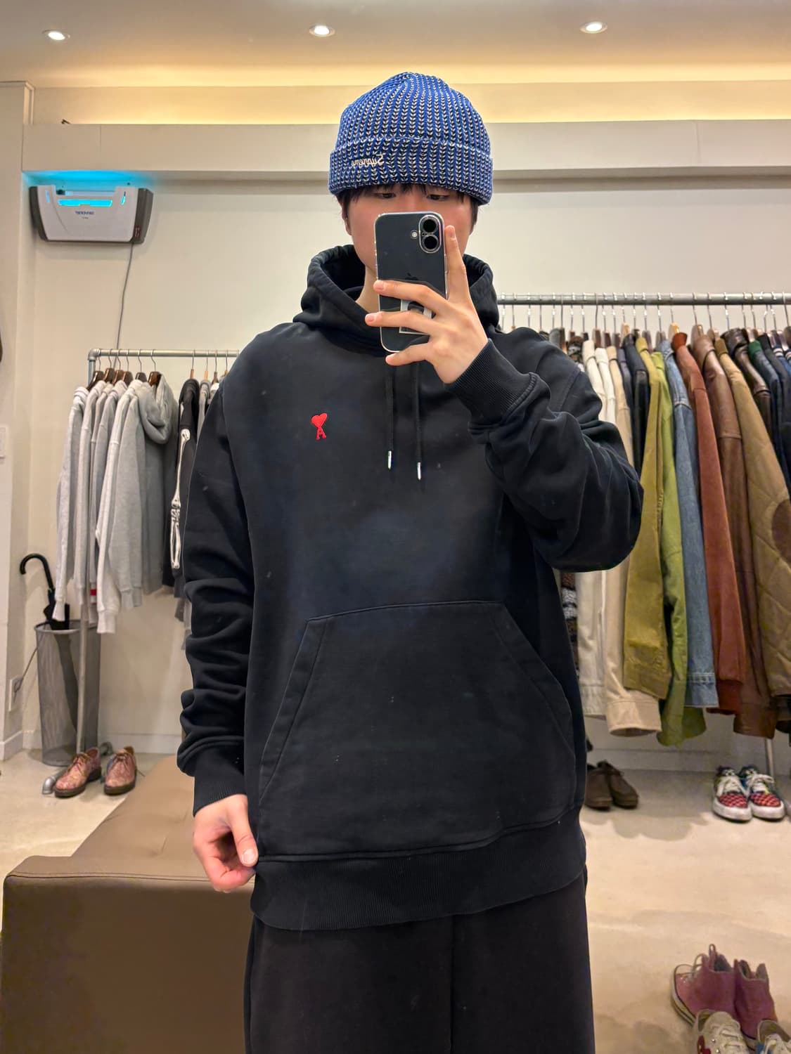 아미 스몰 하트 후드티 상품이미지8