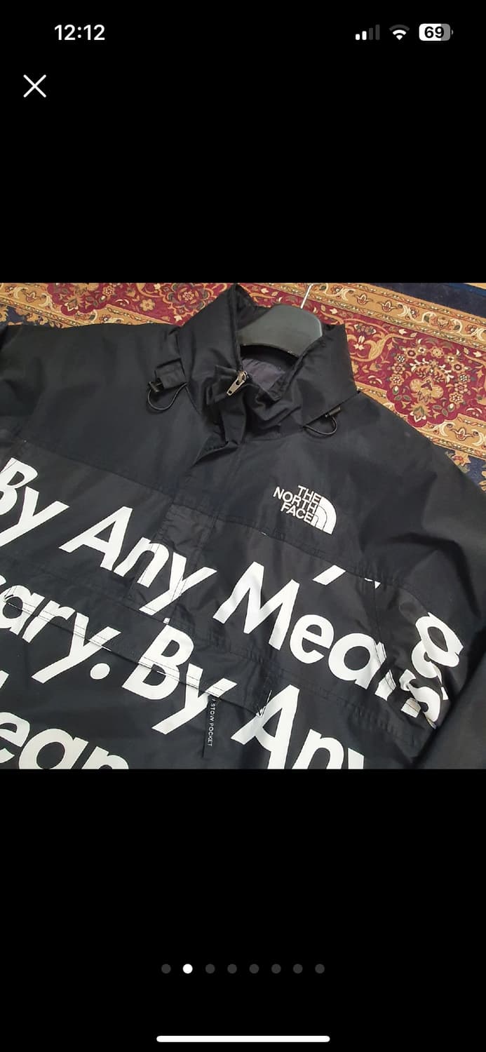 슈프림x노스페이스 레터링 바람막이 상품이미지3