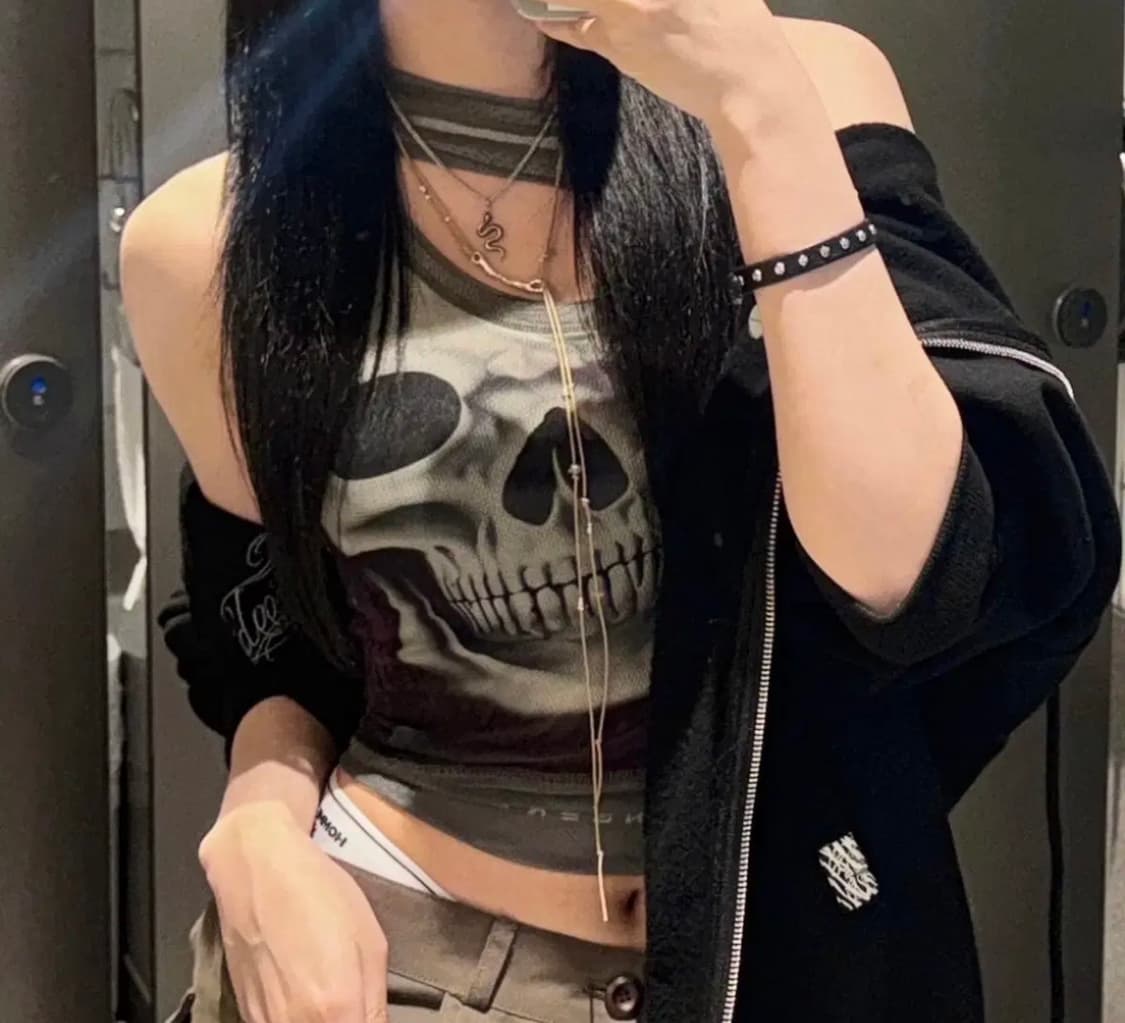 오토링거 ottolinger skull 슬리브리스 나시 상품이미지1