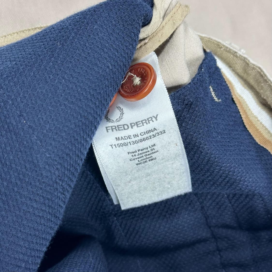 프레드페리 클래식 베이지 치노팬츠 (30인치) 상품이미지7