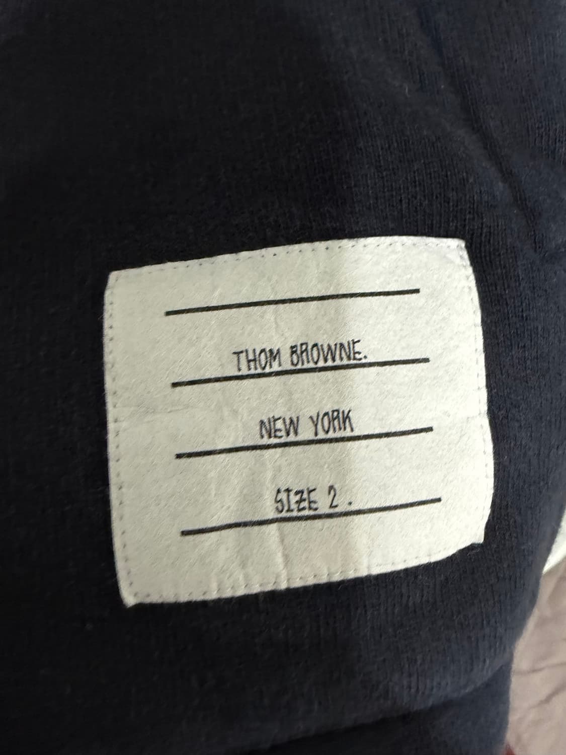 톰브라운 네이비 백삼선 후드집업 2사이즈 상품이미지4